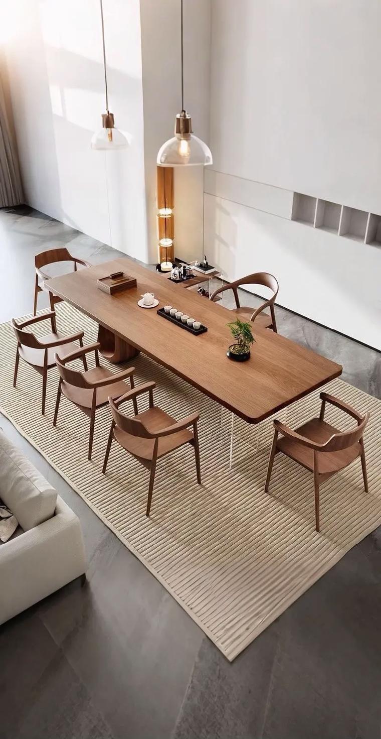 侘寂风实木大板茶台茶桌椅现代简约办公室家用客厅泡茶桌组合清仓